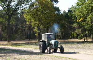 Kalisz rural area (outside the city) - old tractor still