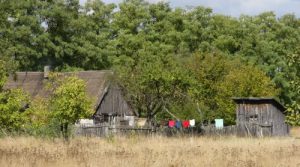 Kalisz rural area farmhouse