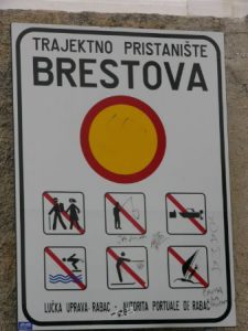 Brestova is a small location on the east coast of