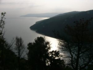 Looking south along the Istrian peninsula