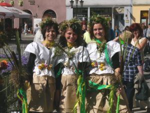 Kalisz city views - costumes for
