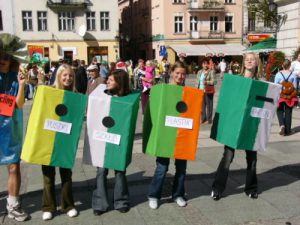 Kalisz city views - costumes for