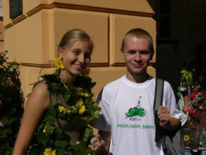 Kalisz city views - flower costume