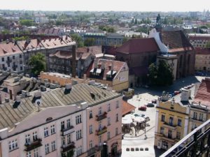 Kalisz city views from atop