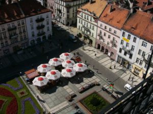 Kalisz city views from atop