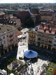 Kalisz city views from atop