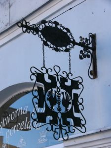 Kalisz city center - shop sign