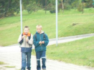 Kazimierz Dolny - kids walking