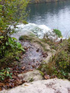 In Plitvice Lakes National Park sixteen lakes at descending elevations