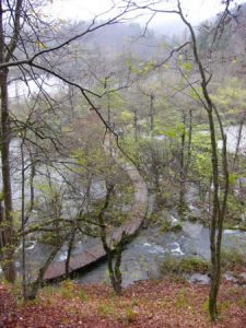 Plitvice Lakes National Park -wooden nature trail