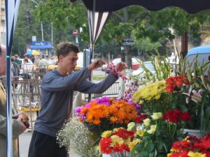 Flower Stand and Attendant