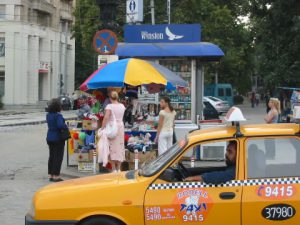 Taxi and Snack Kiosk