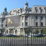 University Buildings with Enescu Banner