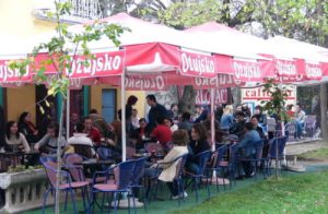 Bihac - University students. The University of Bihac was opened in