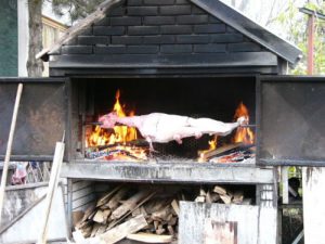 Pig roasting