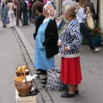 Kraków - city center bread vendors