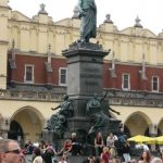 Kraków - city center statue