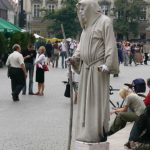 Kraków - city center mime