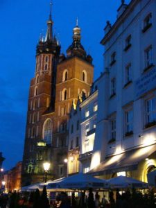 Kraków - city center Basilica of Virgin Mary