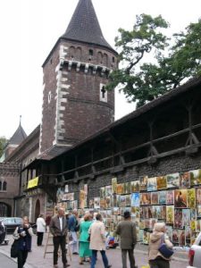 Kraków - city walls and tower