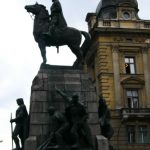 Kraków - city center king's memorial