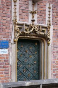 Kraków - university doorway