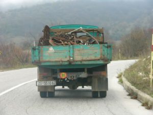 Poor farmers salvaged the smallest scrap of wood and building