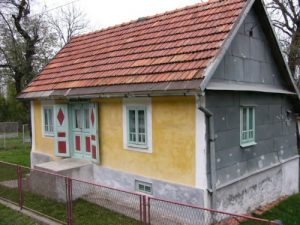 Partially restored old house - few