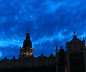 Kraków - beautiful sky over a beautiful city