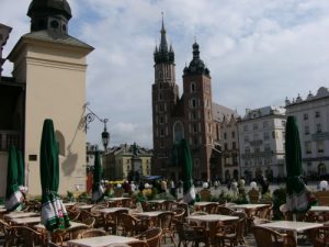 Kraków - St Mary's Basilica overlooks