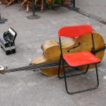 Kraków - street music (players taking a break)