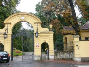 Lancut Castle entry gate