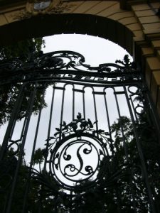 Lancut Castle entry gate