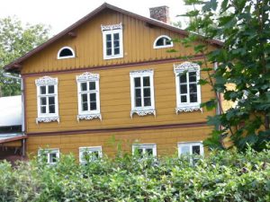 House with traditional Polish decoration