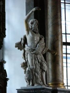 Zamosc Cathedral statue (St John the Baptist?)