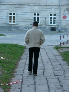 Zamosc historic building being restored