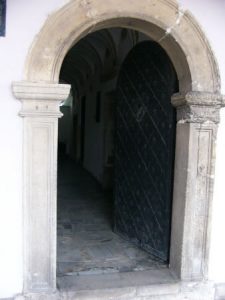 Zamosc center square doorway