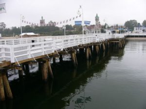 On the Baltic Sea; the longest wooden pier in Europe.