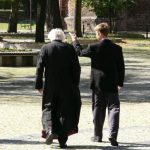 Poznan cathedral clergy young and old