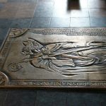 Poznan cathedral floor engraving