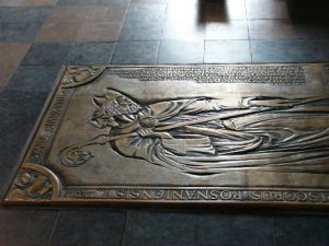 Poznan cathedral floor engraving