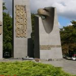 Poznan city center memorial to the Russian invasion