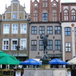 Poznan city center fountain