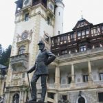 Royal Peles Castle--Statue of King Carol I