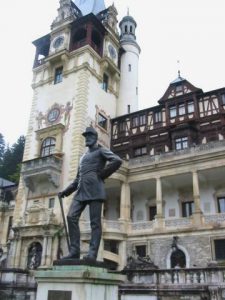 Royal Peles Castle--Statue of King Carol I