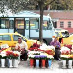 Flower vendors by the ferry landing