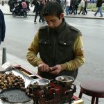 Chestnut vendor in Taksim