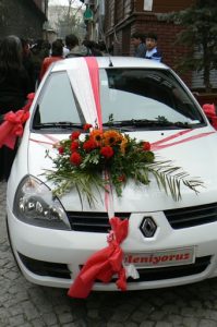 Wedding car near Suleymaniye