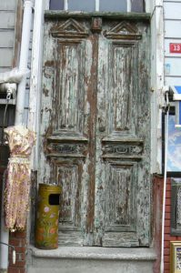 Weathered old doorway