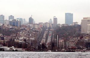 View from Bosphorus to Harbiye district